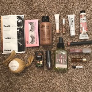 15 piece lot sample & full size makeup & skincare